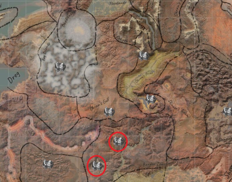 Rebirth to Squin and The Hub Map Locations